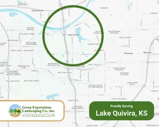 Green Expectations service area map of Lake Quivira